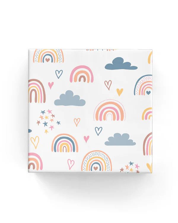 Rainbows Wrapping on Matte White Paper