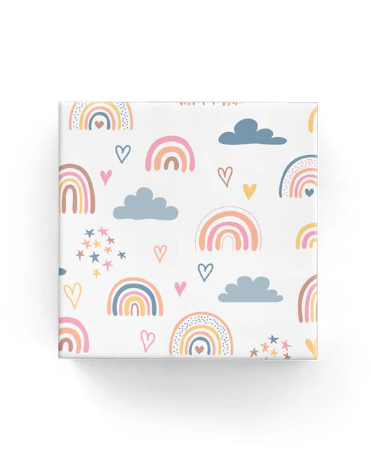 Rainbows Wrapping on Matte White Paper