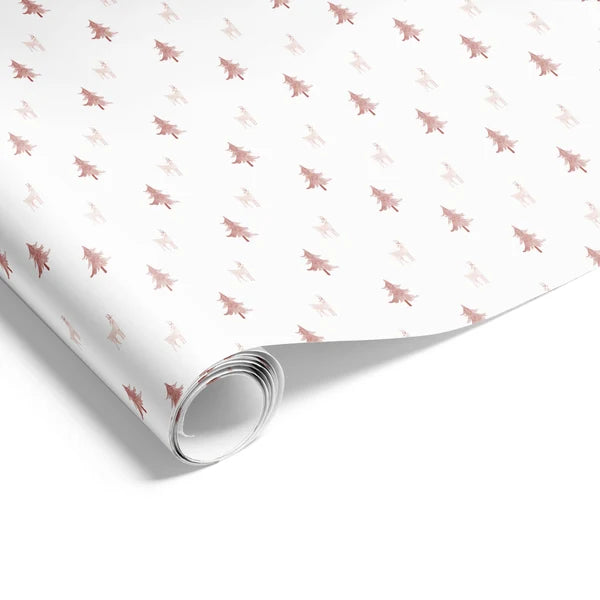 Deer Park Dusty Pink Wrapping on Matte White Paper