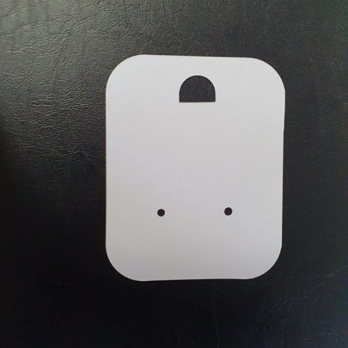 Jewellery Earring Display Cards White Recycled *New Item*