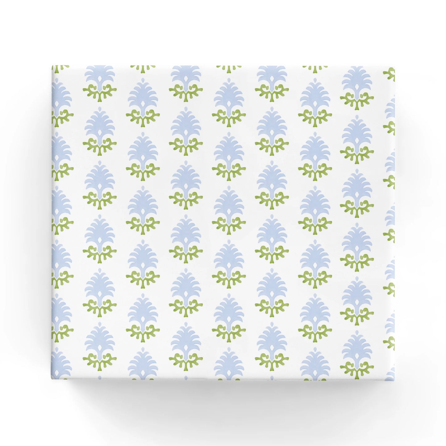 Block Print Blue/Green Wrapping Paper