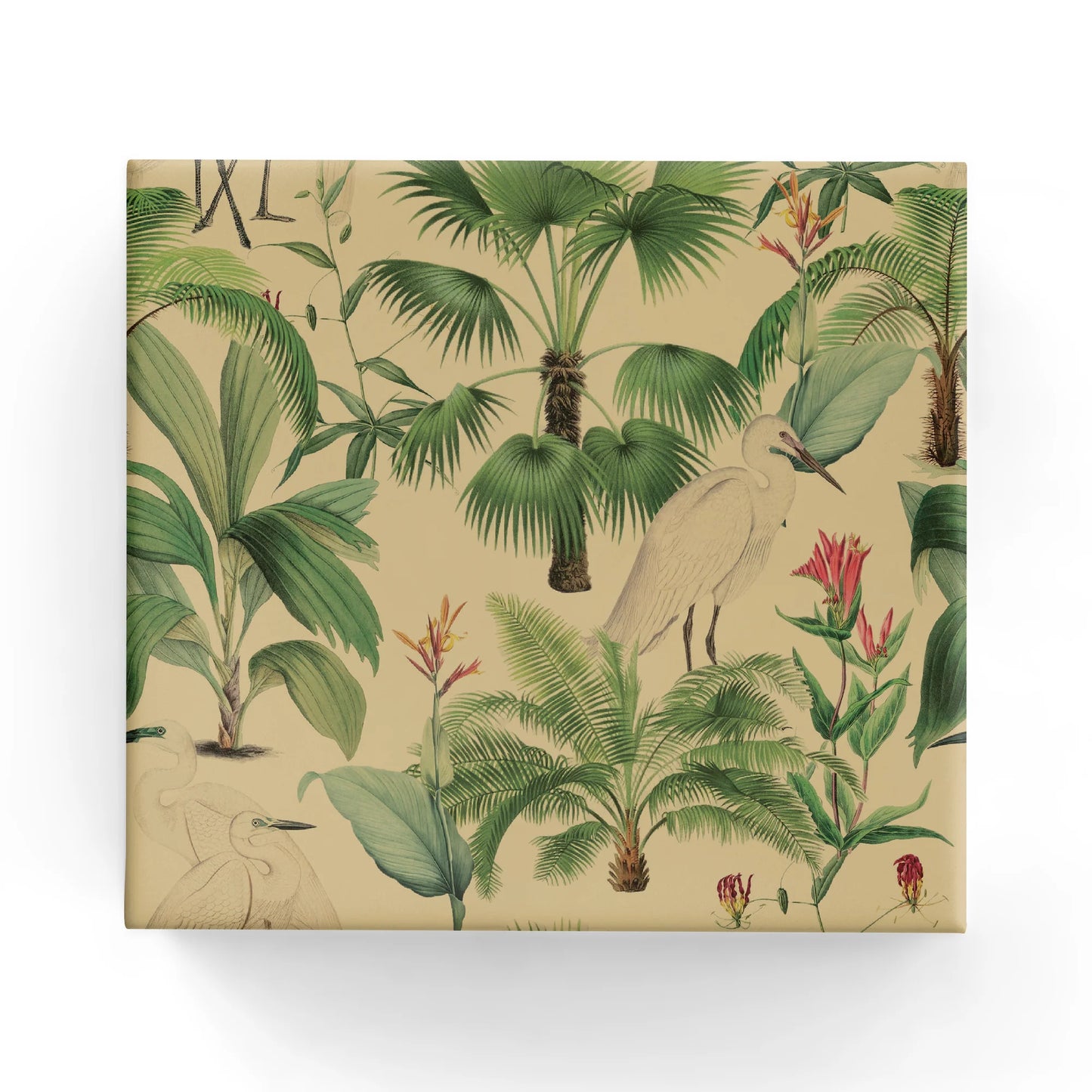 Heron Wrapping on Kraft Paper