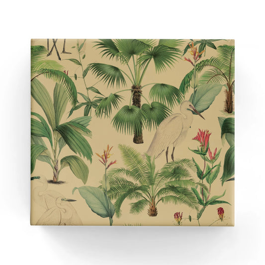 Heron Wrapping on Kraft Paper