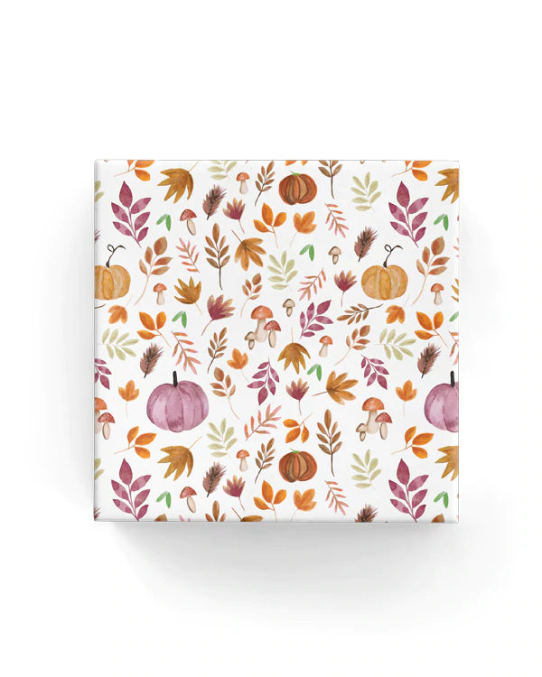 Pumpkin Harvest Wrapping on White paper 1/2 Price Offer