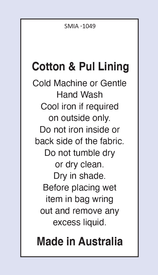 Cotton and PUL Lining MIA Satin Fabric