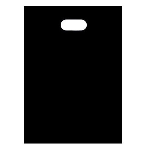 Black Extra Small Plastic Bags 210mm x 230mm
