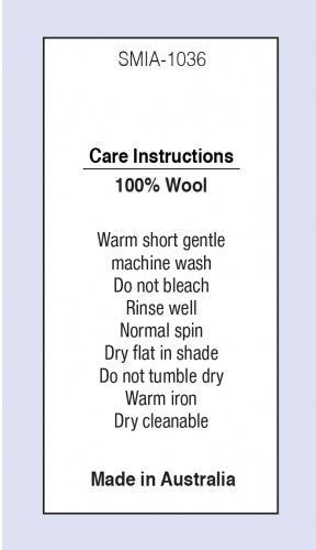 100 % Wool MIA on Satin Fabric