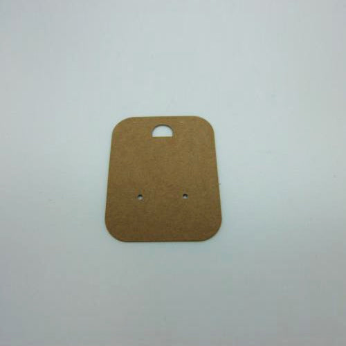 Jewellery Earring Display Cards Brown Recycled