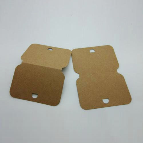 Jewellery Necklace /Bracelet Display Cards Large Brown Recycled