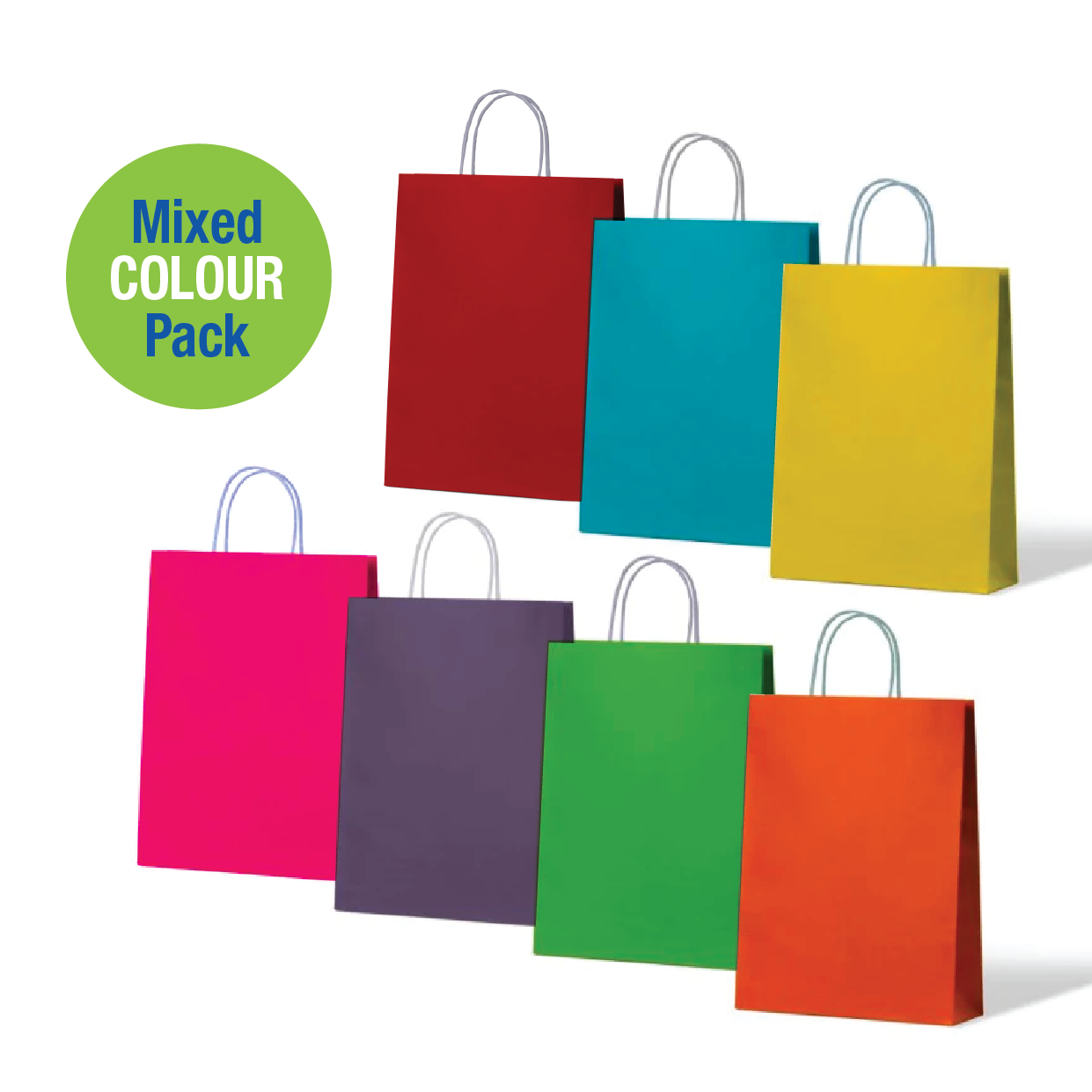 Kraft Carnival Paper Carry Bags Mixed Junior