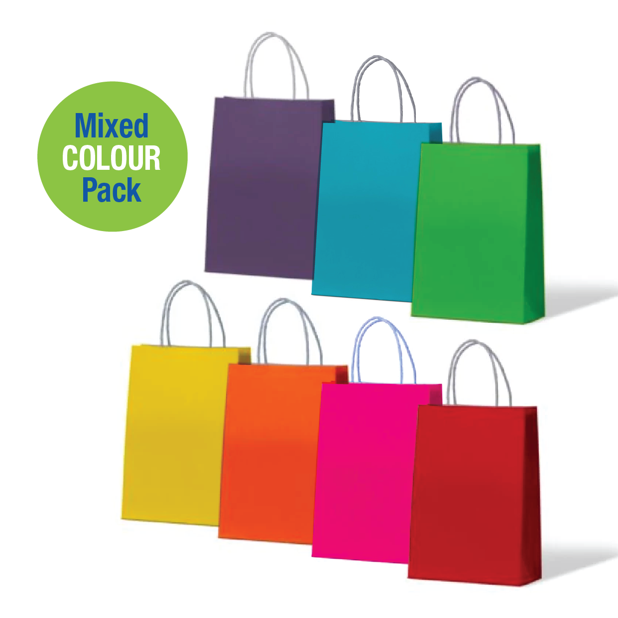 Kraft Carnival Paper Carry Bags Mixed Small