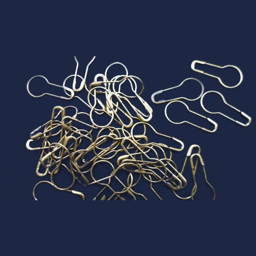 Safety Pins Antique Gold Pear / Bulb /Calabash 20mm