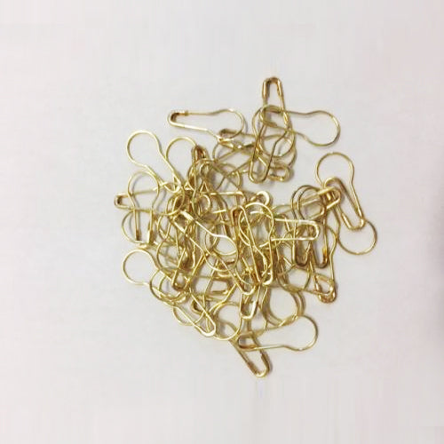 Safety Pins Gold Pear / Bulb /Calabash 20mm