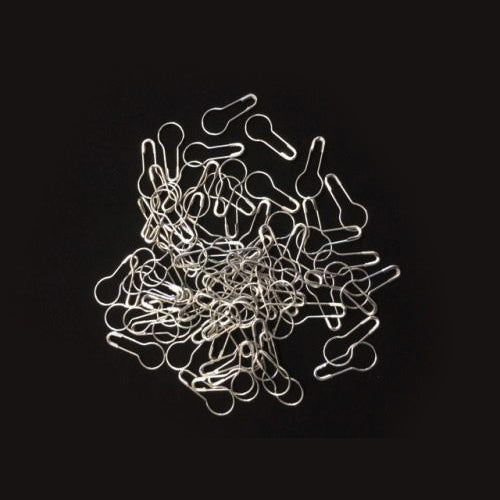 Safety Pins Silver Pear / Bulb /Calabash 20mm