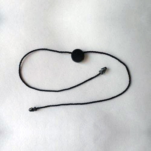 Swing Tag Clips Plastic Black Circle