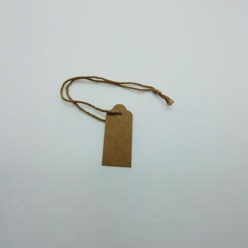Brown Recycled Card Extra Small Swing Tags