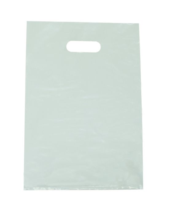 White Medium Plastic Bags 250mm x 380mm