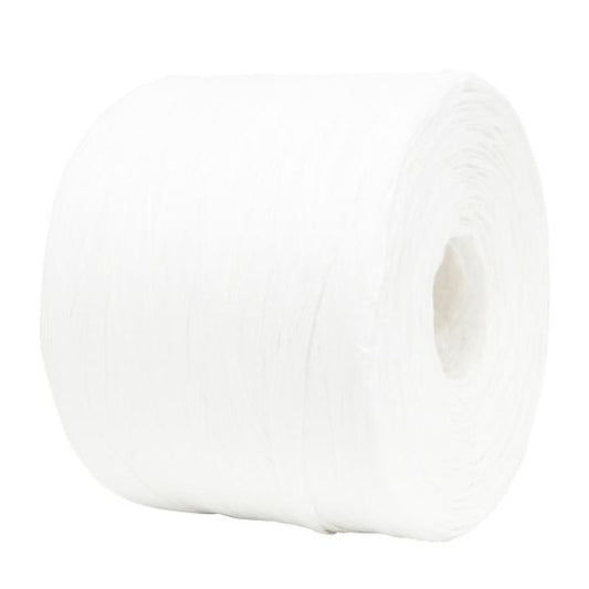 Paper Raffia Off White Bulk Roll 4 mm x 500 Metres