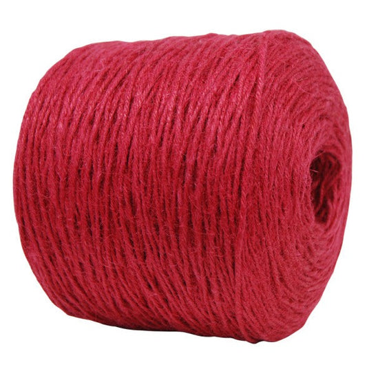 Jute Twine Red Bulk  3 mm x 500 Metres