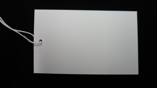 White Recycled Card Large Swing Tags