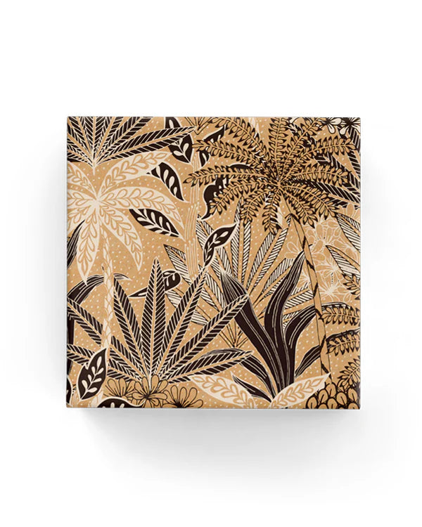 Botanical Gardens Black White Wrapping on Kraft Paper