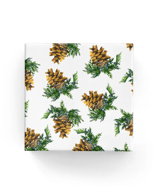 Christmas Wrapping Paper Forest Pinecones Wrap