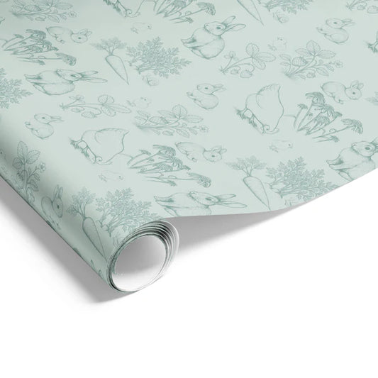 Country Garden Rivergum Wrapping on Matte White Paper