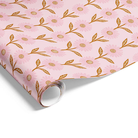 Daisy Pink Tobacco Wrapping on Matte White Paper