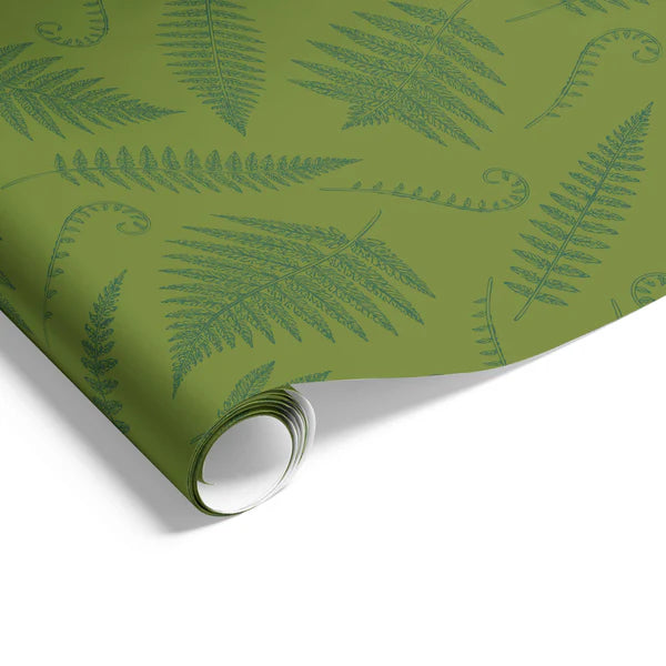 Fern Green Wrapping on Matte White Paper