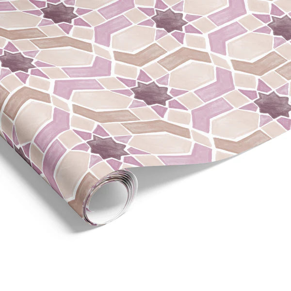 Kasbah Plum Wrapping on Matte White Paper