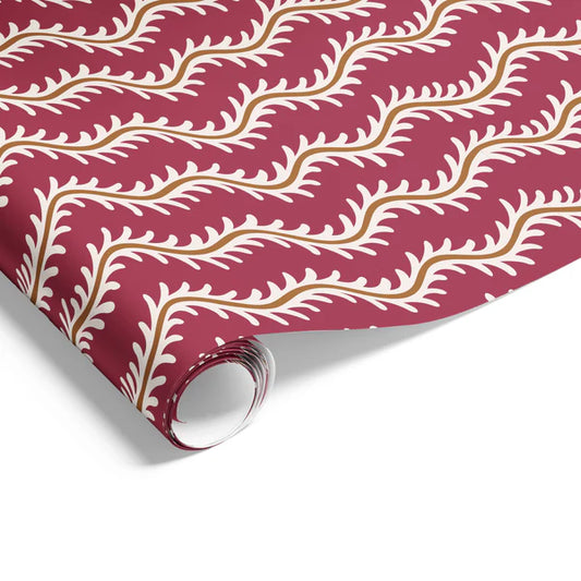 Vine Burgundy Tobacco Wrapping on Matte White Paper