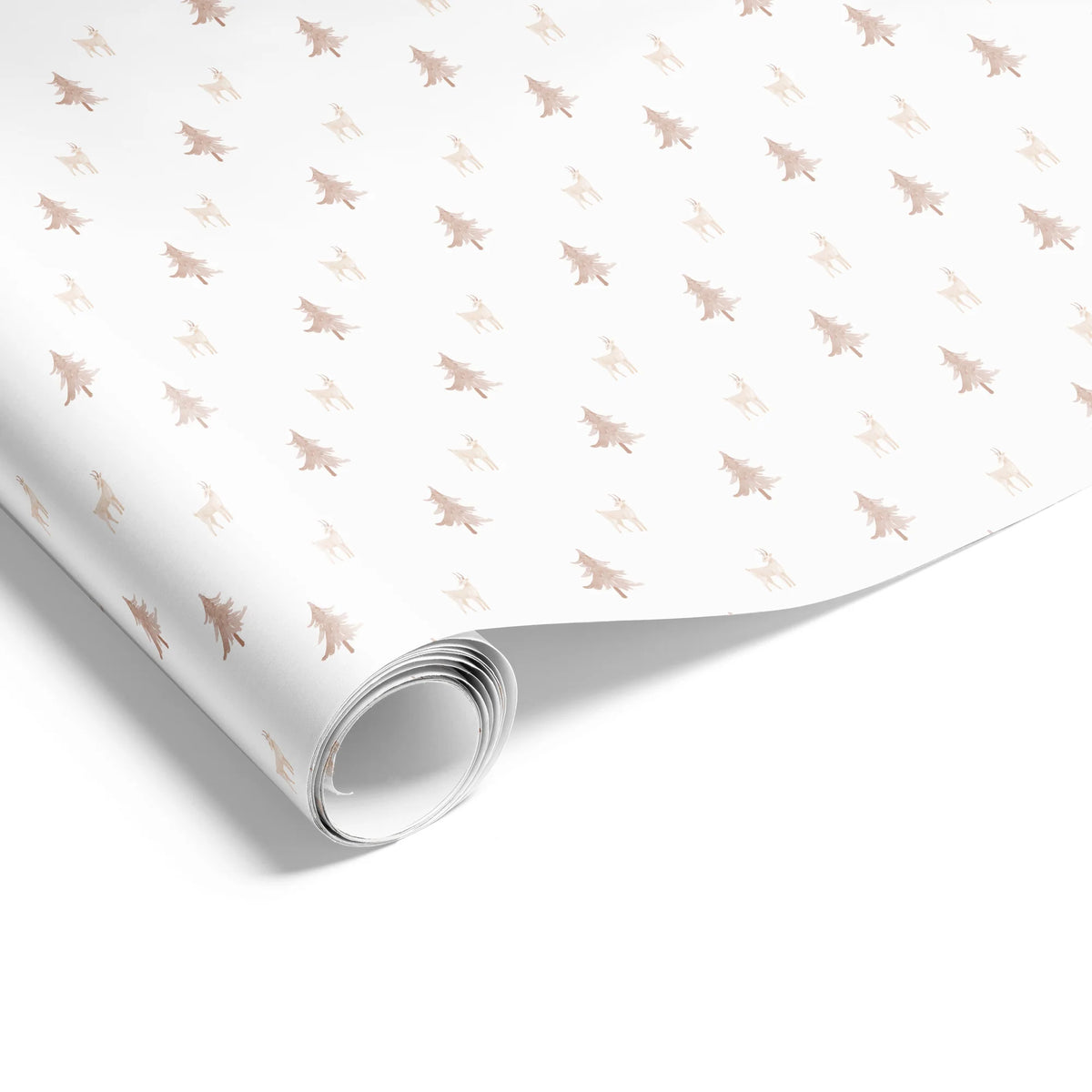 Deer Park Beige Wrapping on Matte White Paper