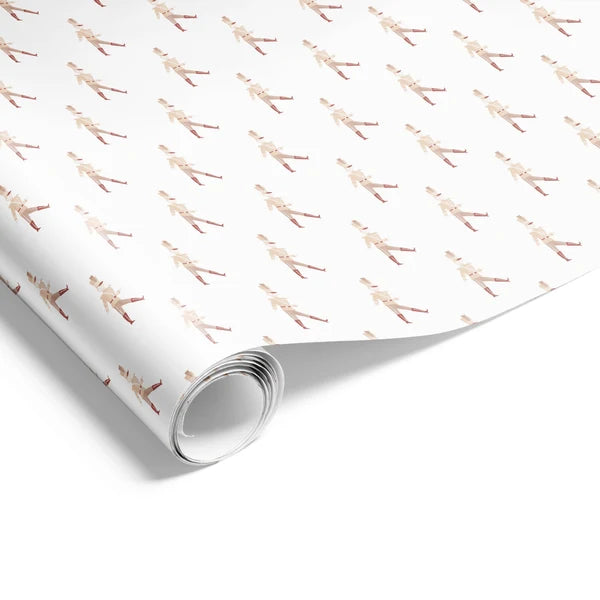 Toy Soliders Beige Wrapping on Matte White Paper