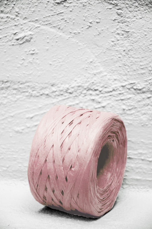 Paper Raffia Dusty Pink 4 mm x 100 Metres