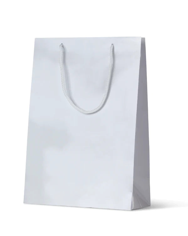 Matte Laminated Paper Bag White Michelle / Portrait