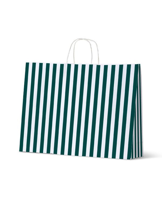Cafe Stripe Hunter Green Small Boutique