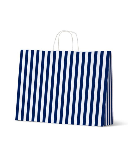 Cafe Stripe Navy Small Boutique