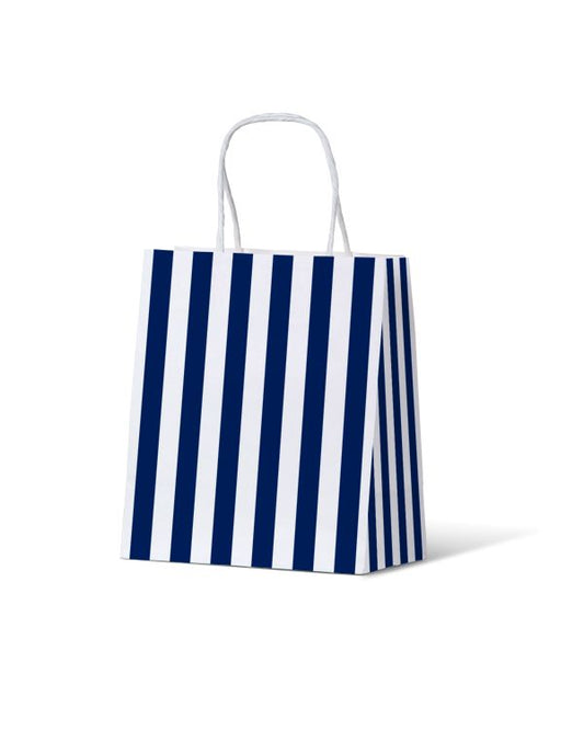 Cafe Stripe Navy Baby/ Toddler Paper Bag