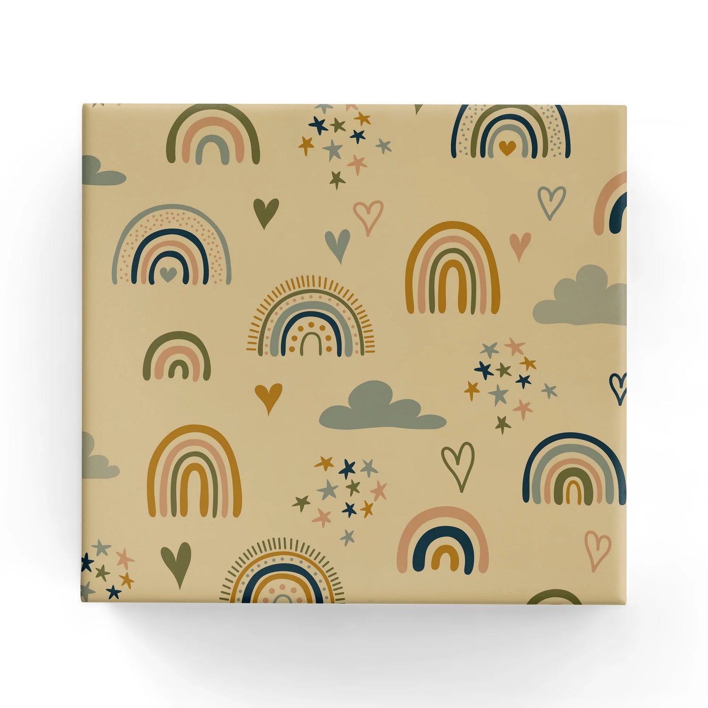 Rainbows Earth Colours Wrapping on Kraft Paper