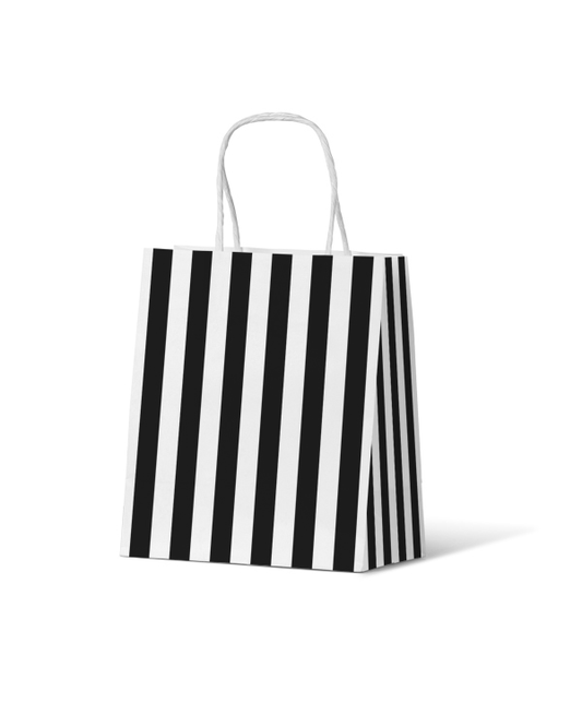 Cafe Stripe Black Baby/ Toddler Paper Bag