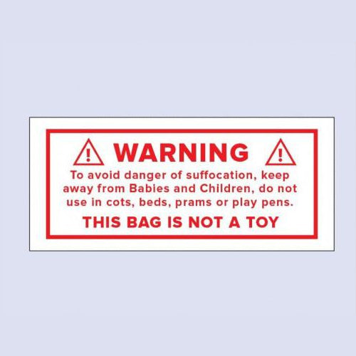 Warning this is not a Toy Adhesive Labels