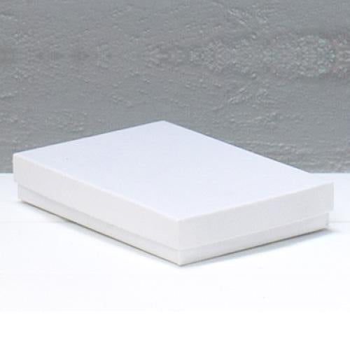 Cotton Fill Jewellery Box White 140 mm W x 178 mm L x 25 mm D CF75