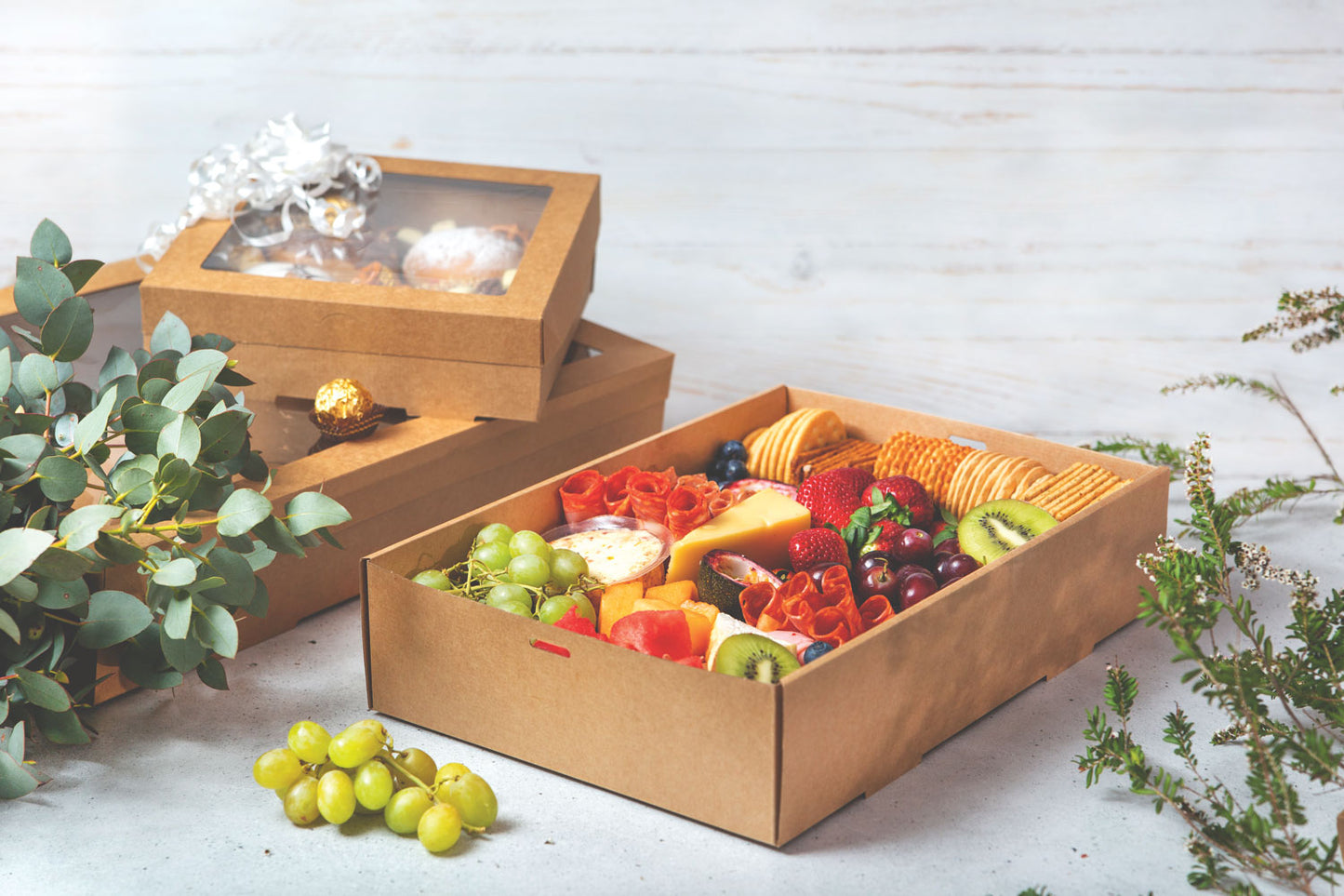 Kraft Catering Glazing Box Small with Lid