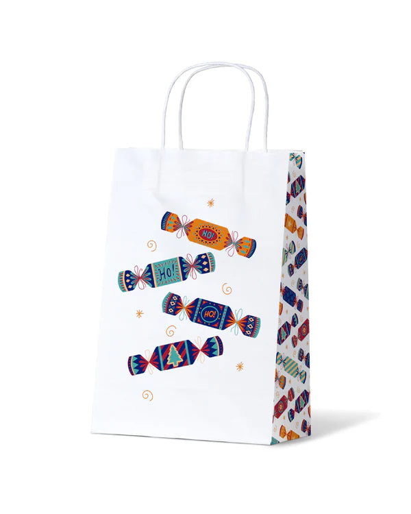 Christmas Cracker Design Junior Paper Carry Bags