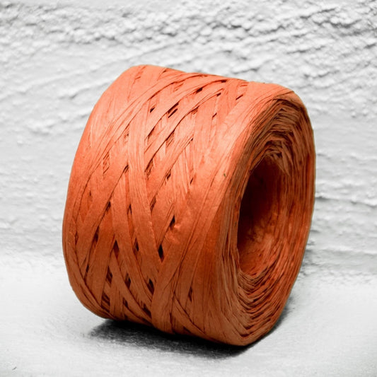 Paper Raffia Burnt Orange 4 mm x 100 Metres