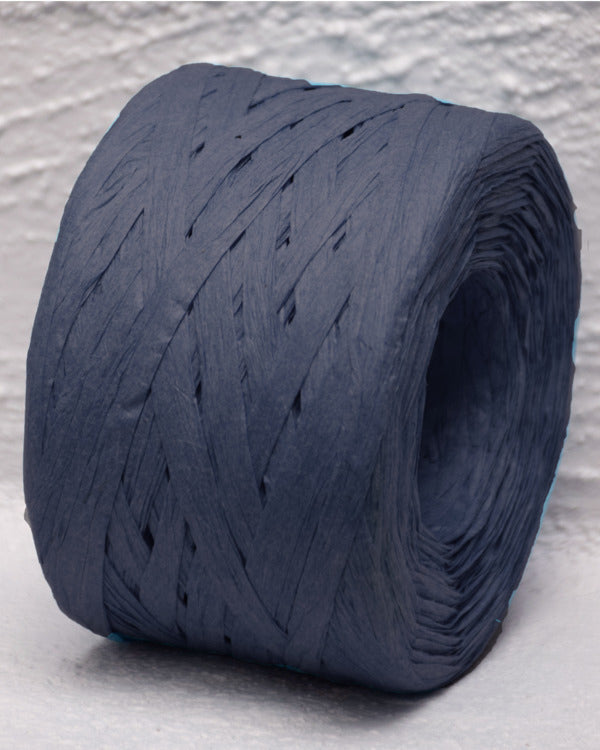 Matte Paper Raffia Paper Raffia Navy 4 mm x 100 Metres – Bags And Tags Australia