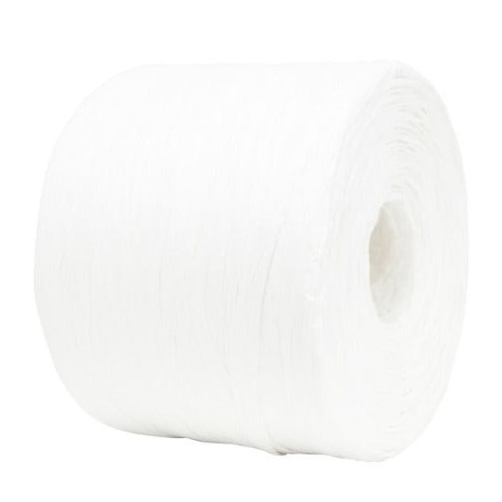 Paper Raffia Off White Bulk Roll 4 mm x 500 Metres