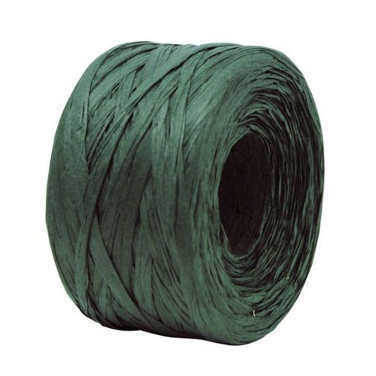Paper Raffia Hunter Green 4 mm x 100 Metres