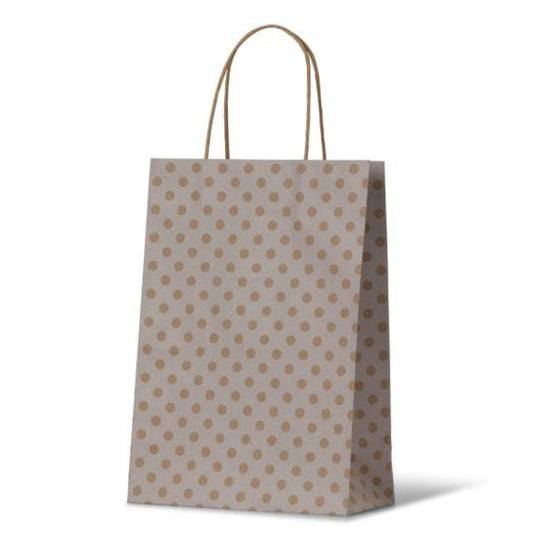 Spot White Kraft Junior Paper Bag