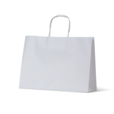 White Kraft Paper Carry Bags Extra Small Boutique